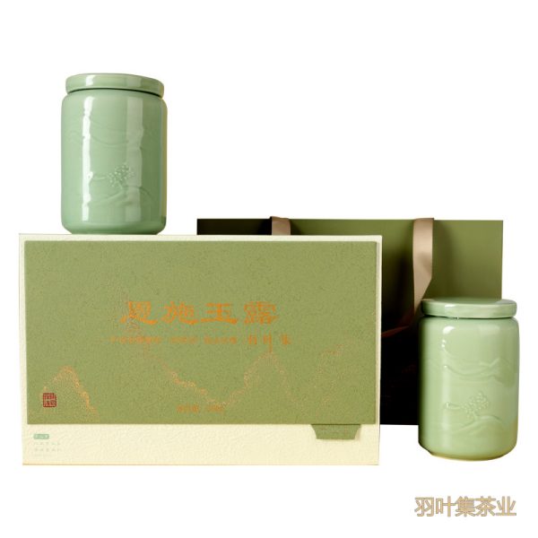 羽叶集恩施玉露明前特级头采绿茶羽叶集茶叶礼盒 中秋节送礼国庆节送长辈200g