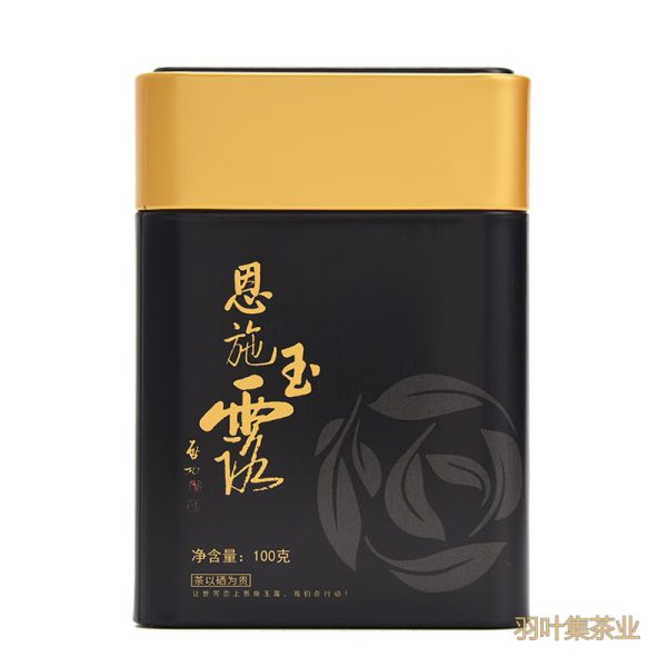 羽叶集恩施玉露早春绿茶高山羽叶集恩施硒茶蒸青茶叶自己喝口粮茶冷泡茶罐装100g