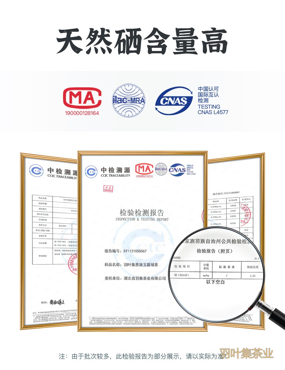 羽叶集恩施硒茶炒青绿茶自己喝口粮茶中秋节国庆节送礼500g