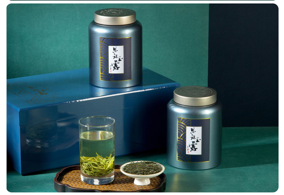 羽叶集恩施玉露绿茶茶叶 羽叶集明前头采春茶礼盒中秋节送礼国庆节送长辈200g