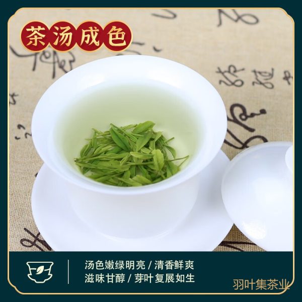 羽叶集恩施玉露头采明前特级绿茶茶叶礼盒羽沁豪华200g