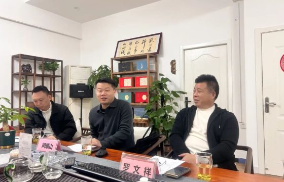老司令员罗文祥带队在羽叶集武汉运营中心召开武汉恩施商会直播基地筹备会议