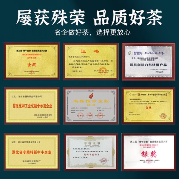 恩施玉露明前头采蒸青绿茶恩施硒茶茶叶礼盒中秋节国庆节礼物送长辈240g
