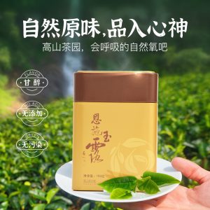 恩施玉露明前特级蒸青绿茶羽叶集恩施硒茶冷泡茶口粮茶叶自己喝办公茶100g