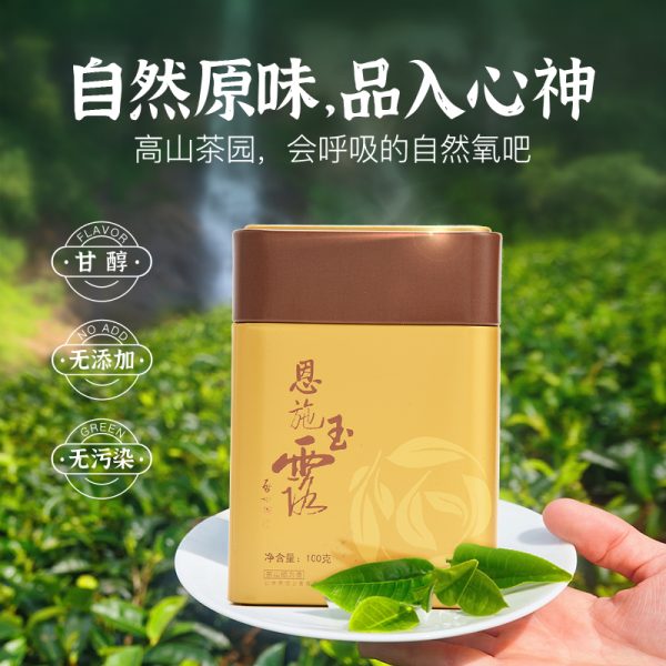 恩施玉露明前特级蒸青绿茶羽叶集恩施硒茶冷泡茶口粮茶叶自己喝办公茶100g