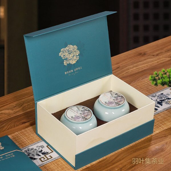 羽叶集恩施玉露明前蒸青茶恩施硒茶 羽叶集中秋节送礼茶叶礼盒国庆节送长辈220g