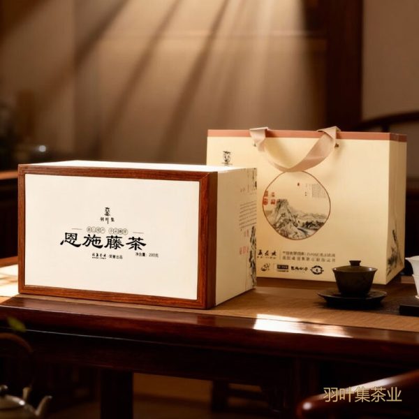 羽叶集恩施藤茶特级龙须芽尖莓茶养生茶湖北特产藤享200克